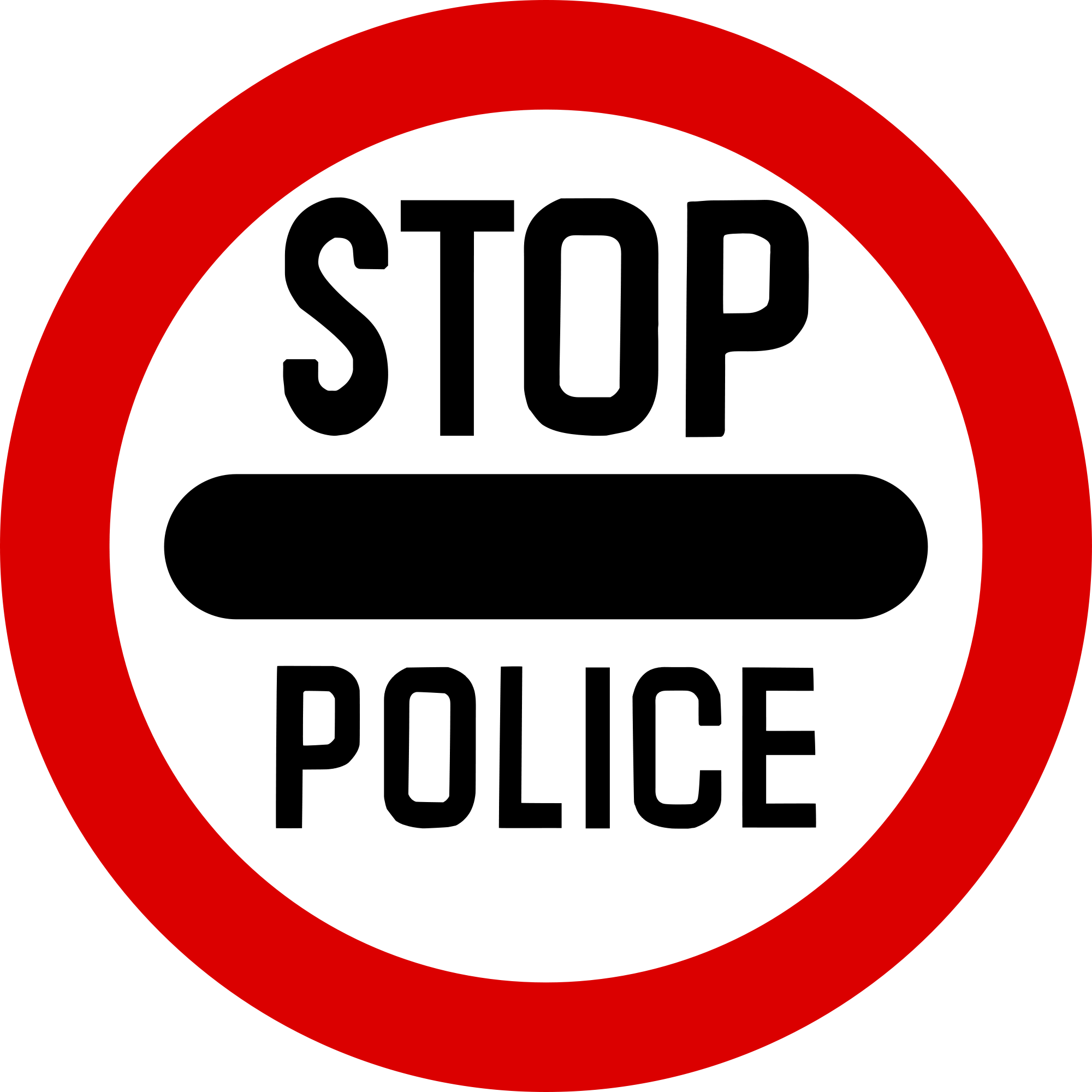 Clipart Royalty Free Download File Singapore Road Signs - Police Check Point Signs (2000x2000), Png Download