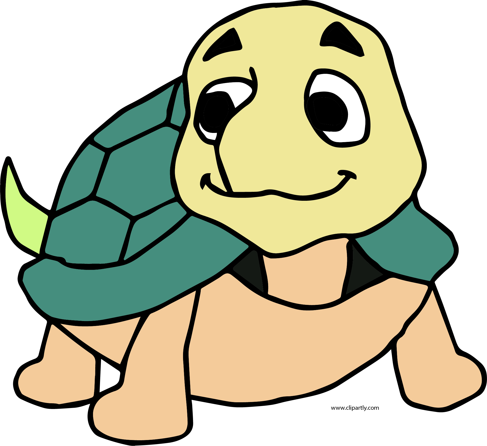 Cute Turtle Clipart Png (1958x1795), Png Download