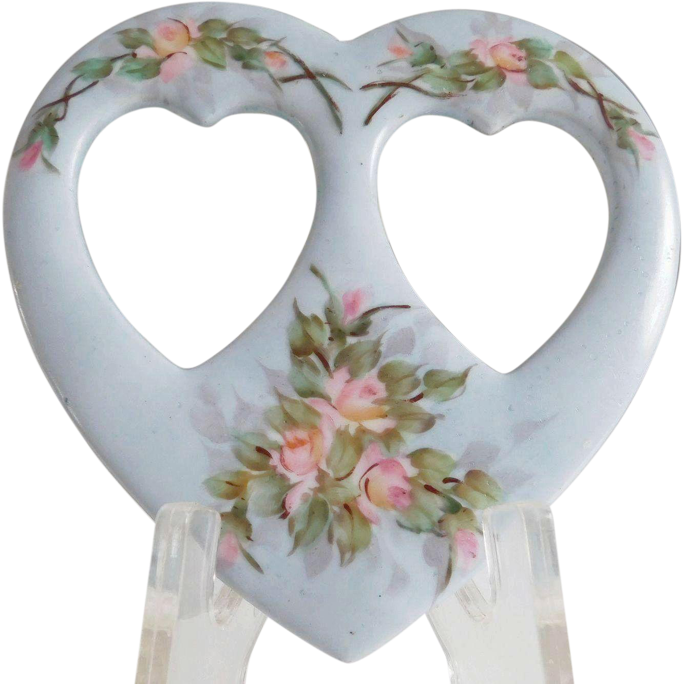 France Limoges Porcelain Heart Picture Frame - Limoges (1332x1332), Png Download