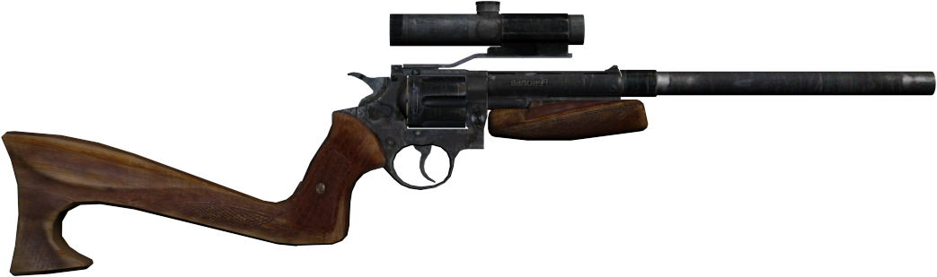 Revolver Stock Optics Barrel 1 - Metro 2033 Revolver Rifle (1043x309), Png Download