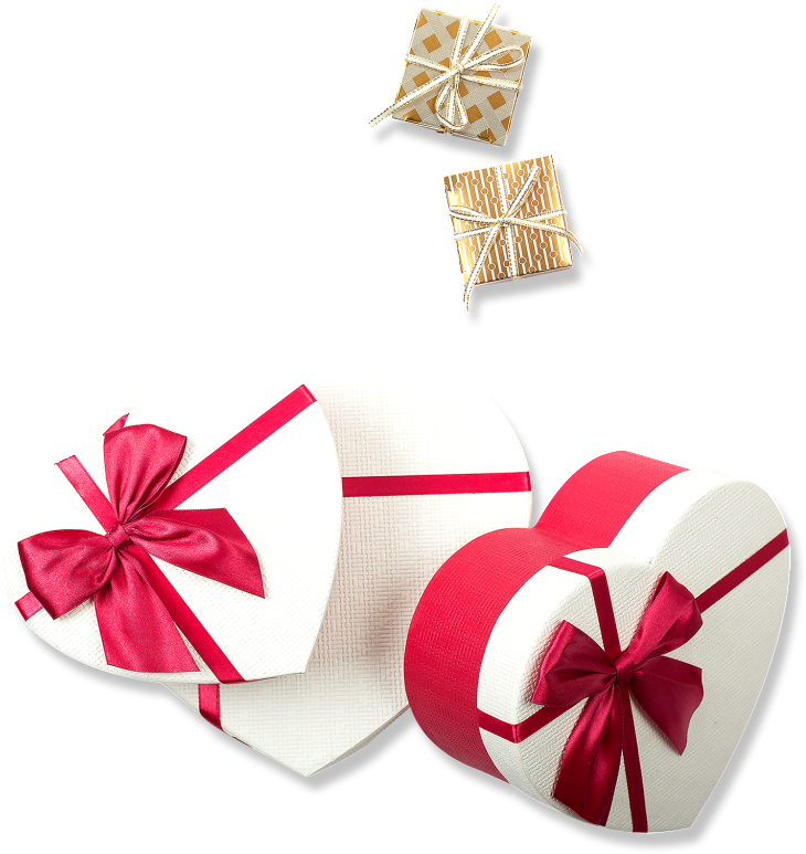 Simple Gorgeous Heart Shaped Gift Box Decoration Vector - Gift (1024x1024), Png Download