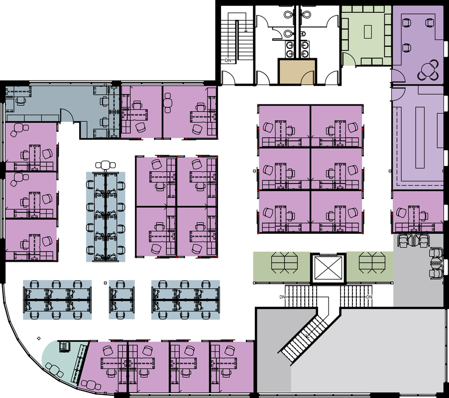And The Watercolor Wall Covering Also Helping Motivate - Floor Plan (902x800), Png Download