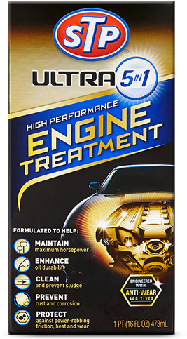 Stp Ultra 5 In 1 High Performance Engine Treatment (500x500), Png Download