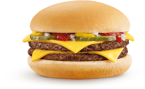 Mcdonald's Double Cheeseburger, Bunless, Fast Food, - Cheeseburger Mcdonalds (700x384), Png Download