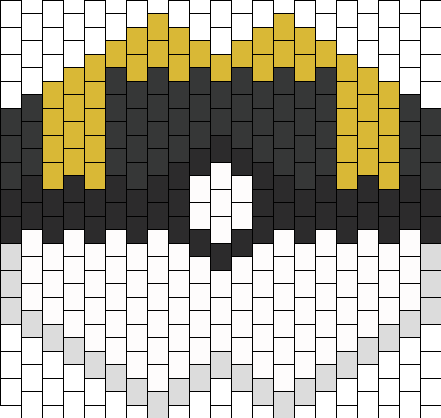 Pokemon Ultra Ball Mask Bead Pattern - Kandi Heart Mask Pattern (441x418), Png Download
