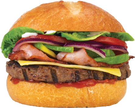 Colossal Beef Colossal By Name, Colossal By Flavour - Hamburger (450x400), Png Download