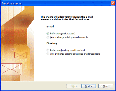 In The Server Type Step Of Outlook's Startup Wizard, - Outlook 2003 (580x314), Png Download