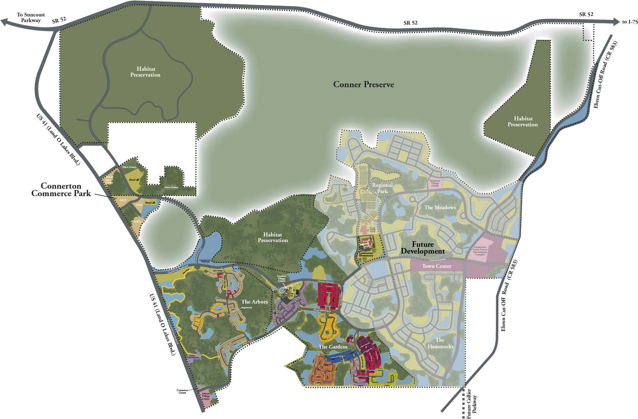 Connerton Development (2232x1382), Png Download