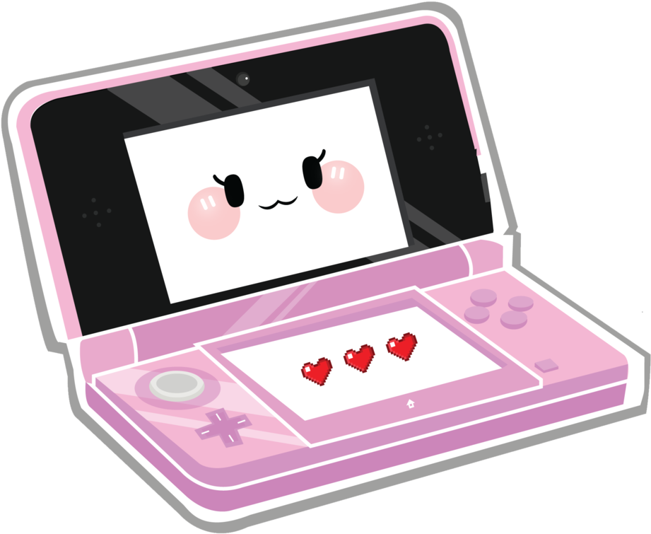 Cute Pink 3ds By Berri-blossom On Deviantart - Nintendo Ds Clipart (1003x796), Png Download