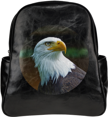 Bald Eagle Head 001 02 Rd Multi-pockets Backpack - Roman Reigns Backpack (500x500), Png Download