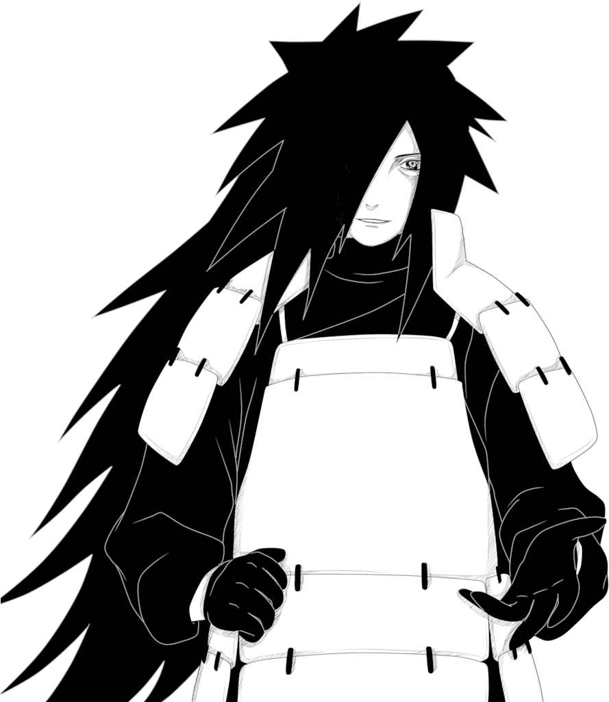 Royalty Free Download It Will Be A New World By - Madara Black And White Png (1024x1054), Png Download