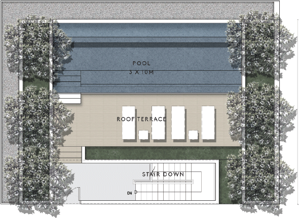 C2-rooftop - Floor Plan (615x650), Png Download