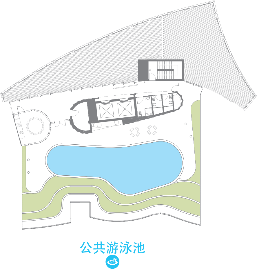 Rooftop 3 Chinese - Architecture (2200x976), Png Download