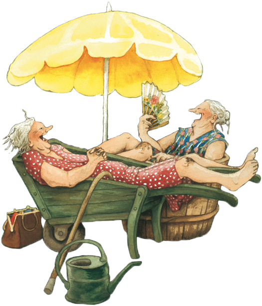 Inge Löök's Merry Aunties - Inge Löök (552x647), Png Download