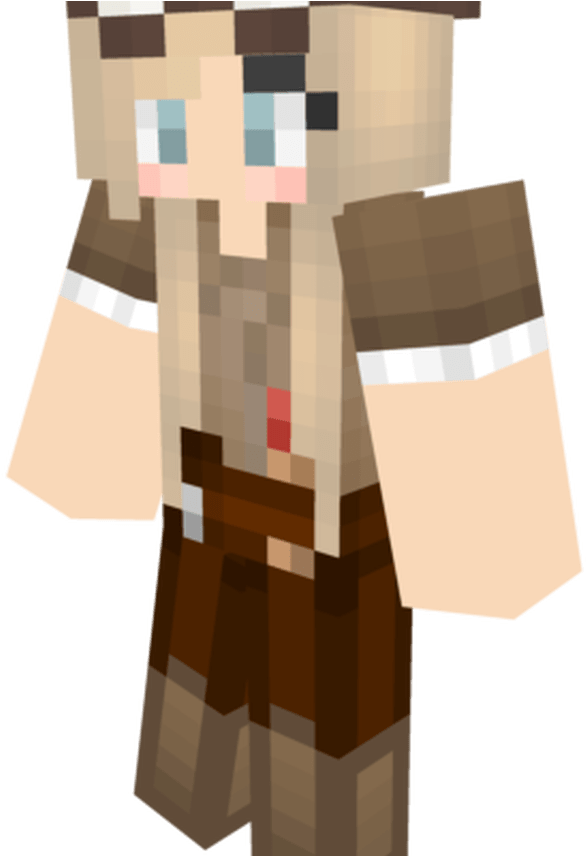 Minecraft Skins Brown Hair Google Search Celeste S - Minecraft Skin Pilot Girl (1368x855), Png Download