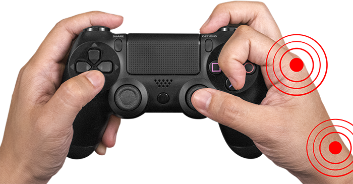 Check Out The Super Complicated Mo-cap Tech They Used - Hand Playstation Control Png (700x365), Png Download