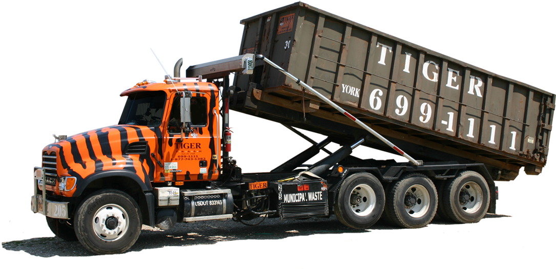 Nobody Beats Our Prices - Tiger Dumpster (1100x541), Png Download