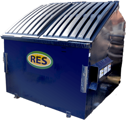 Commercial Dumpster - Roof (840x507), Png Download