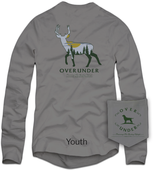 L/s Youth Harvest Moon - Over Under L/s Timber Ghost - Size: Medium (600x600), Png Download