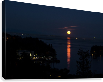 Harvest Moon 2017 Canvas Print - Evening (429x342), Png Download