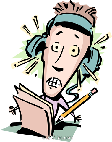 Too Loud Royalty Free Vector Clip Art Illustration - Too Loud (379x480), Png Download
