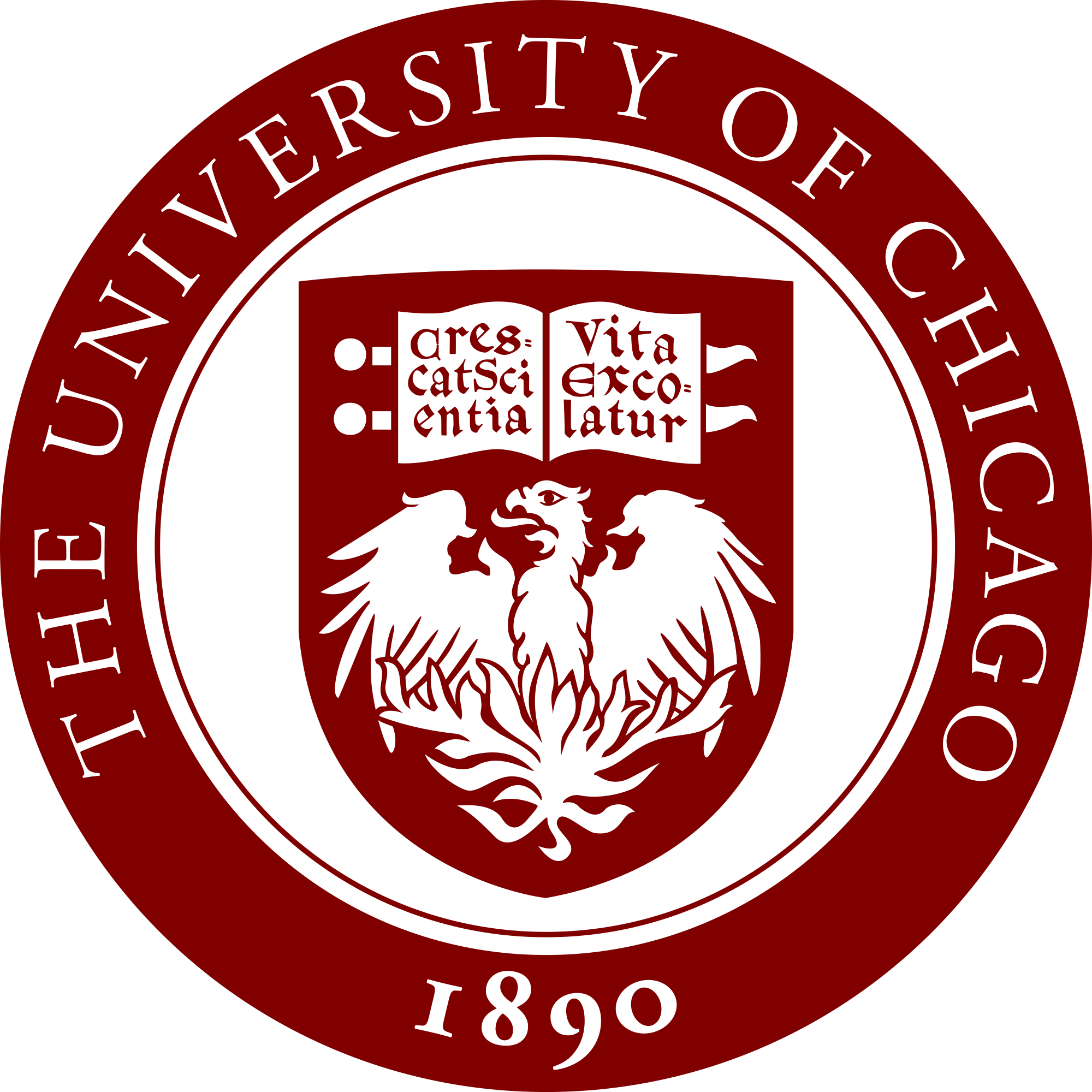 Really Like The Circle Around The Shield With The School - U Of Chicago Logo (2000x2000), Png Download