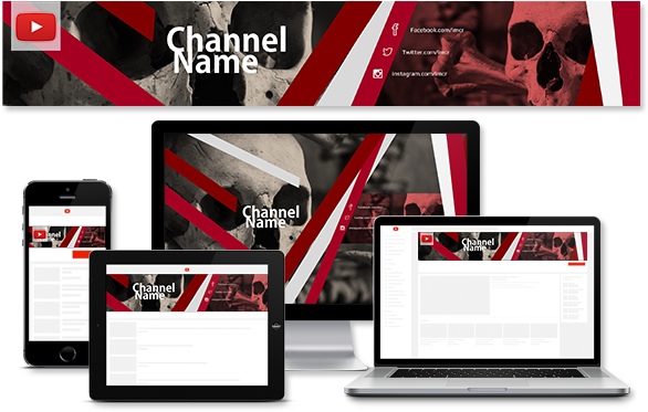 Youtube Thumbnail Templates - Skulls Calendar 2017: 16 Month Calendar [book] (600x400), Png Download