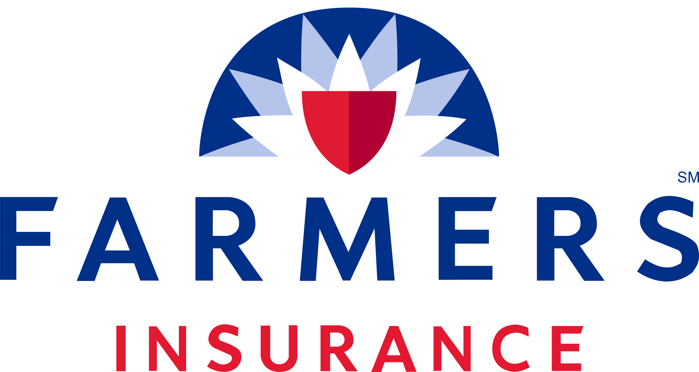 Farmers Insurance Logo Png Transparent - Farmers Insurance Logo (2400x1277), Png Download