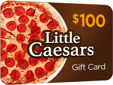 $100 Little Caesars Gift Card - Pizza Calabresa De Cima (400x300), Png Download