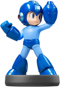 Mega Man - Nintendo Amiibo Mega Man (500x537), Png Download
