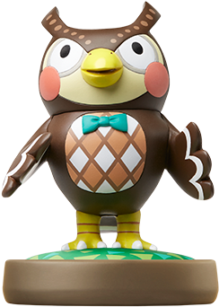 Blathers Figure For "animal Crossing - Animal Crossings Amiibo Festival Characters (556x532), Png Download
