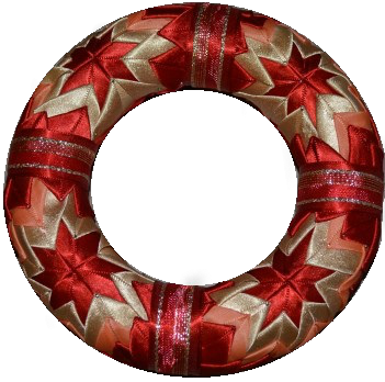 Patchwork Wreath - Patchwork (351x348), Png Download