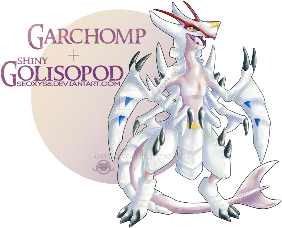 Garchomp X Golisopod By Seoxys6 - Darkrai And Necrozma Fusion (989x807), Png Download