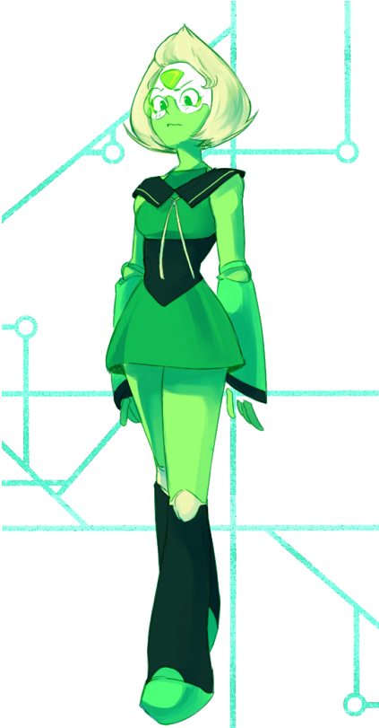 I Keep Making Weird Screaming Sounds In My Throat When - Peridot Outfit (540x810), Png Download