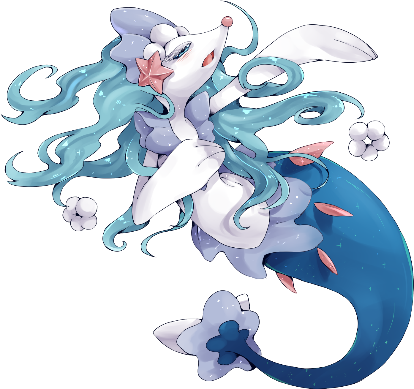 Pokémon Sun And Moon Pikachu Mammal Vertebrate Fictional - Primarina Art (1484x1393), Png Download