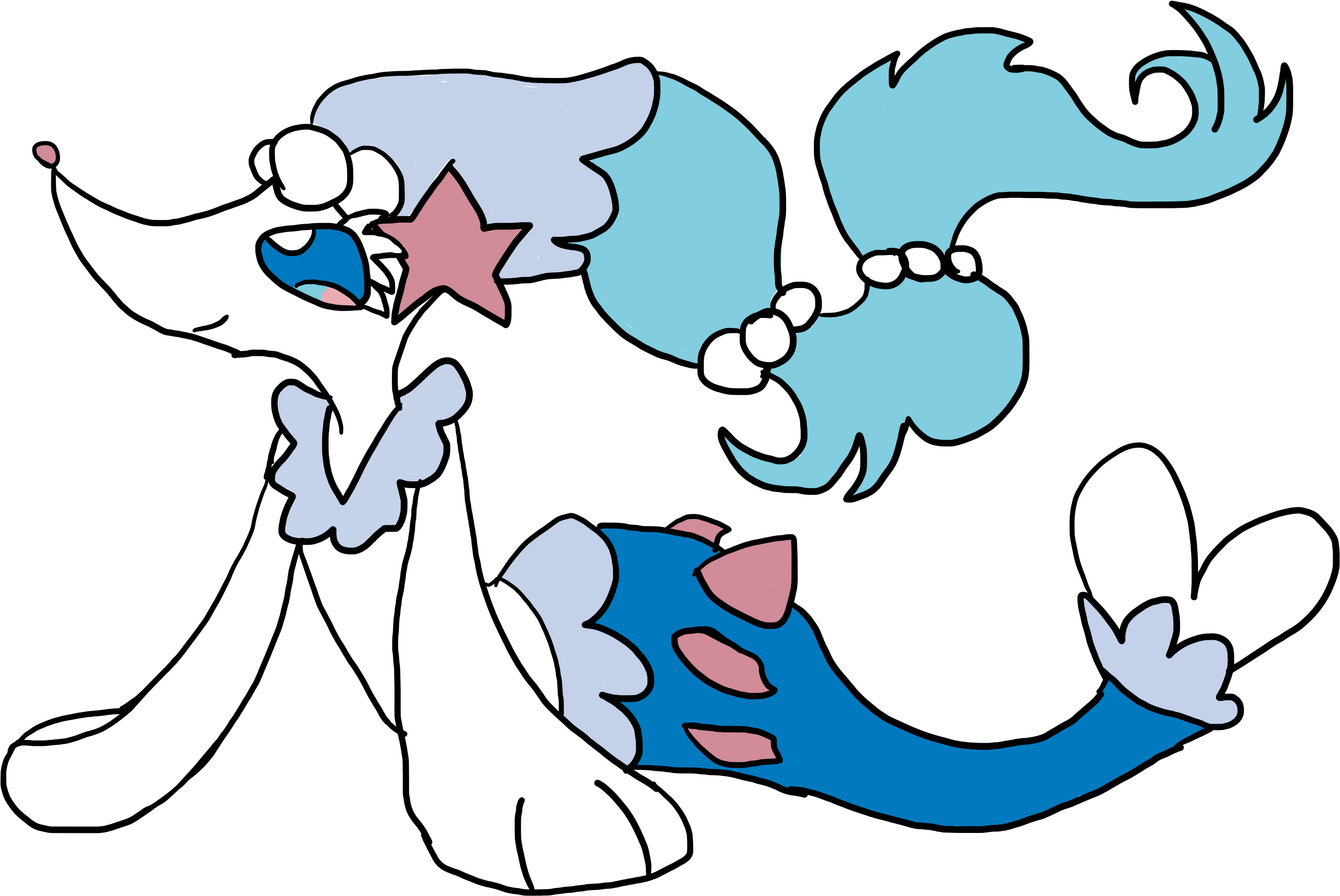 Primarina - Cartoon (3264x2448), Png Download