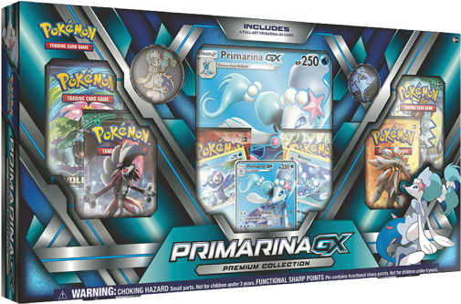 Sun & Moon Primarina-gx Collection Box - Pokemon Primarina Gx Premium Collection (541x541), Png Download