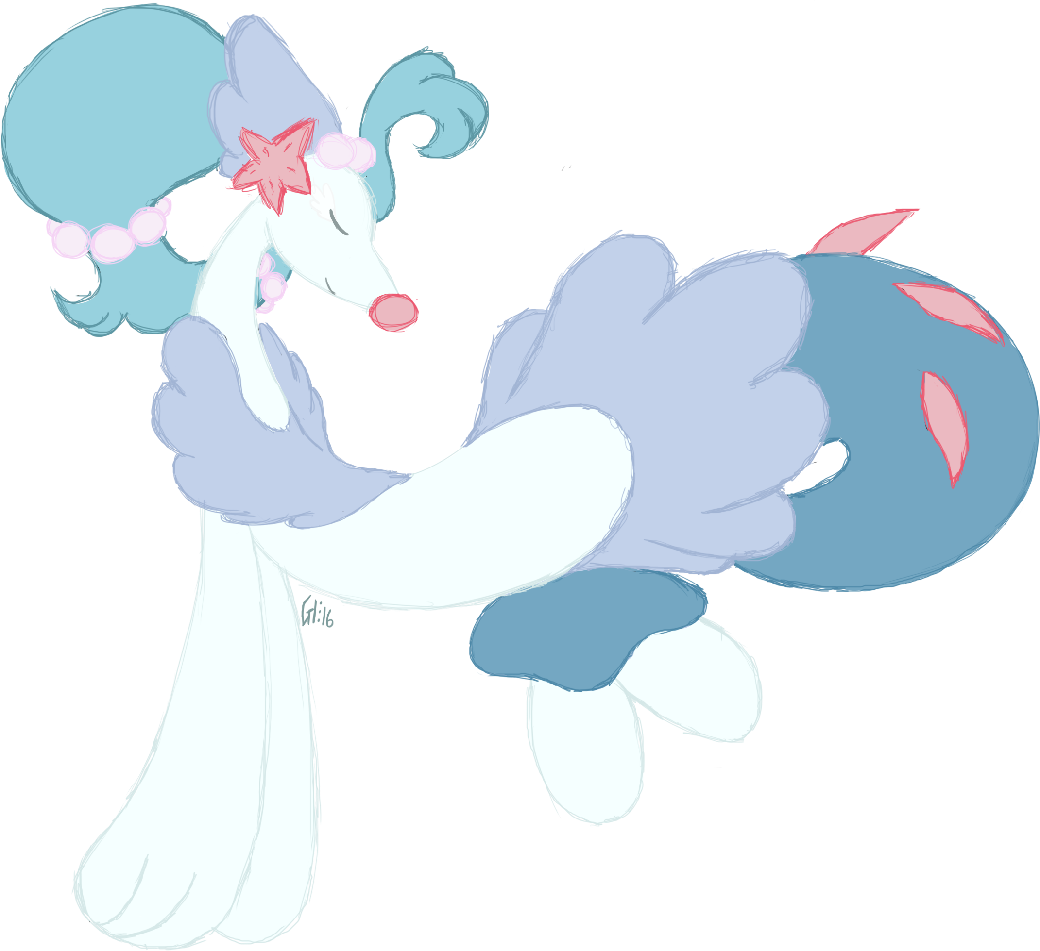 Primarina - Cartoon (2320x2128), Png Download
