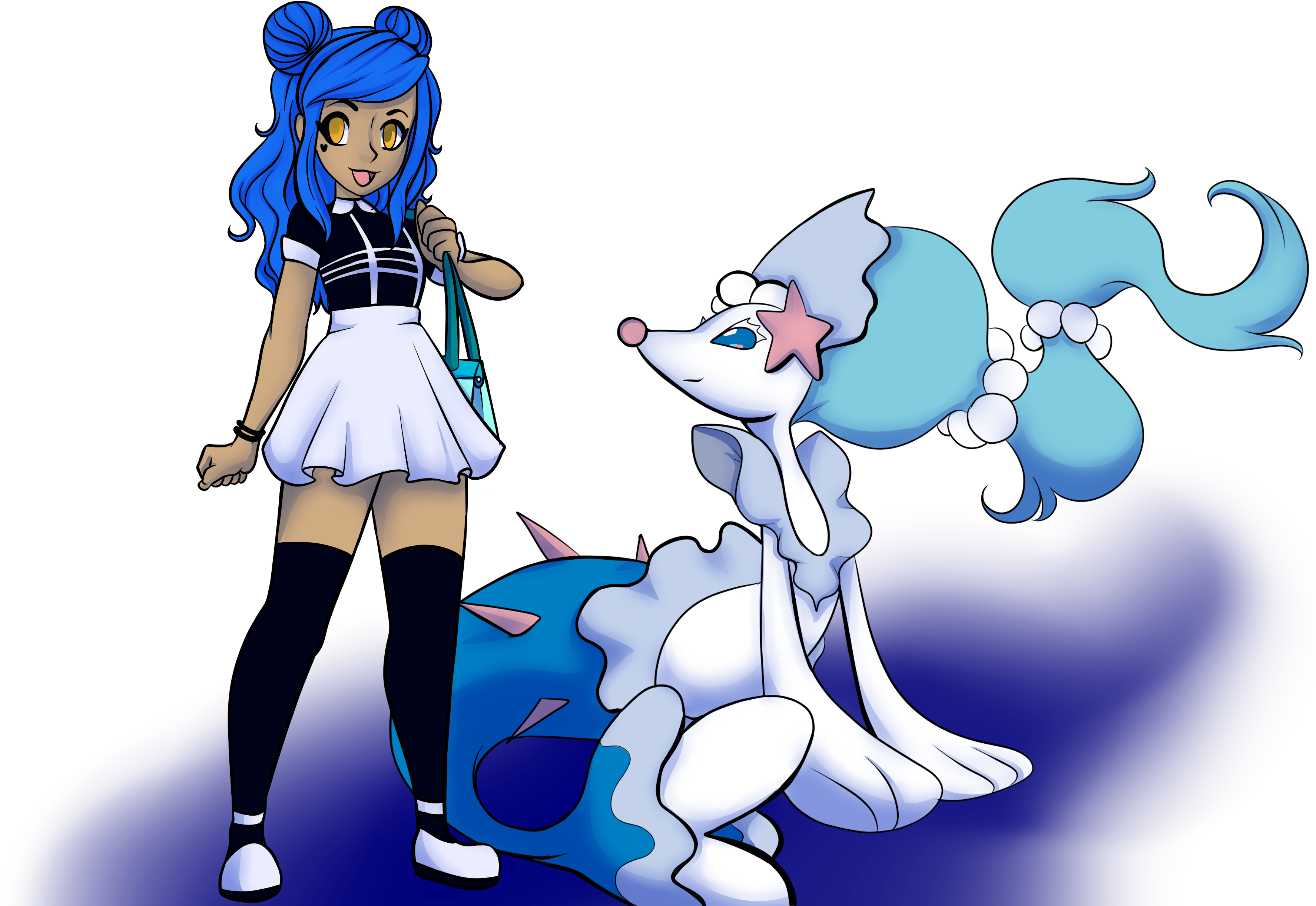 My Primarina - Cartoon (3600x2520), Png Download