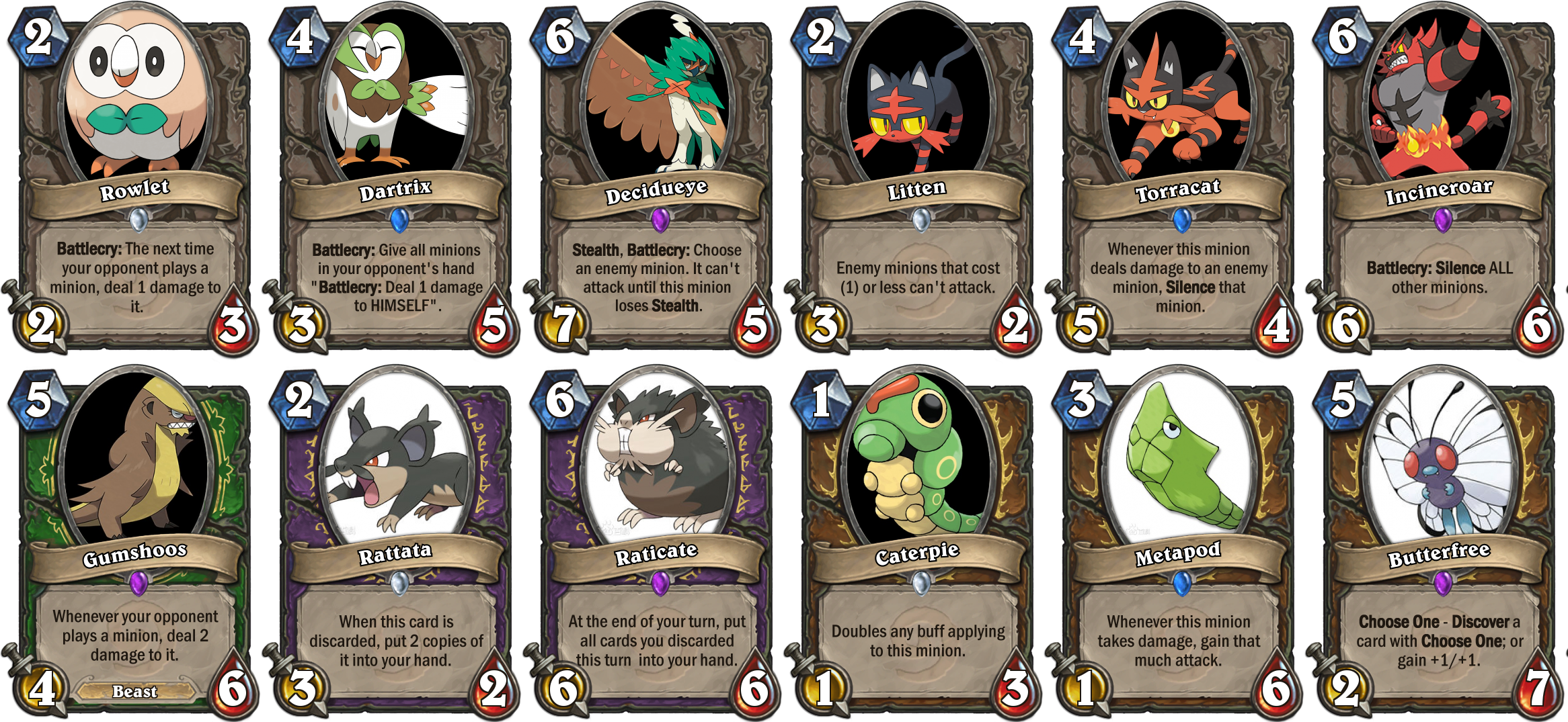 001 006,014 - Pokemon Hearthstone (2332x1075), Png Download