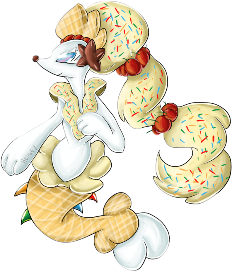 Primarina Ice-cream By Hedgey On Deviantart - Cartoon (829x963), Png Download