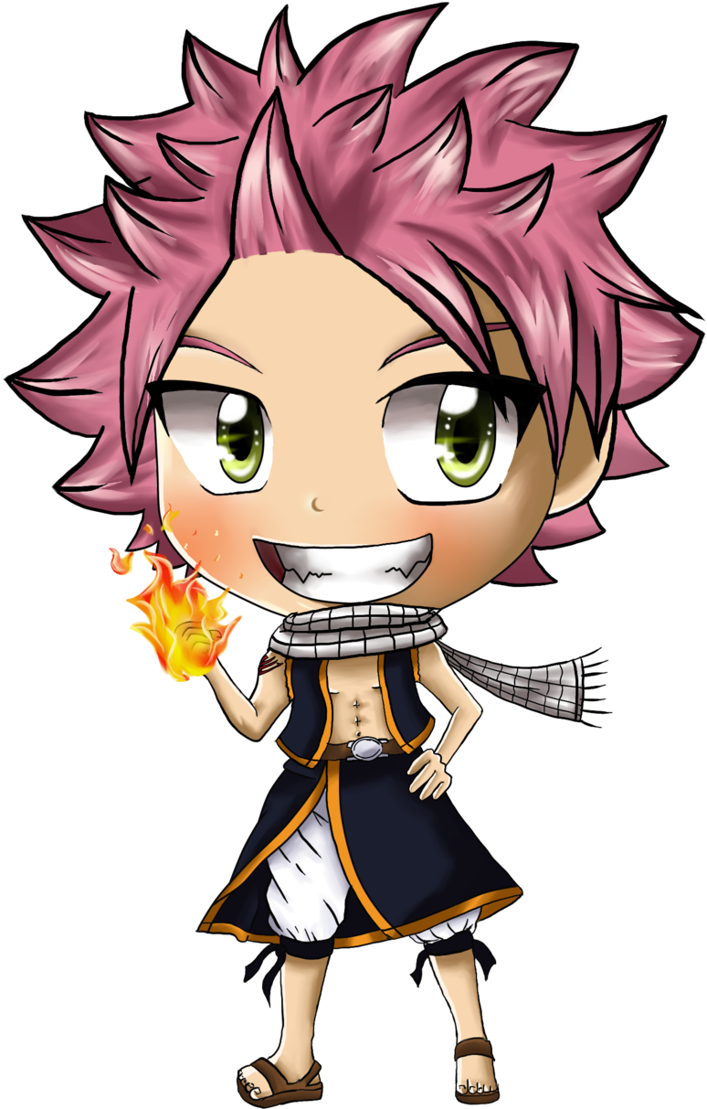 Natsu Dragneel Art Fairy Tail Chibi Drawing - Fairy Tail Chibi Kiss (900x1410), Png Download