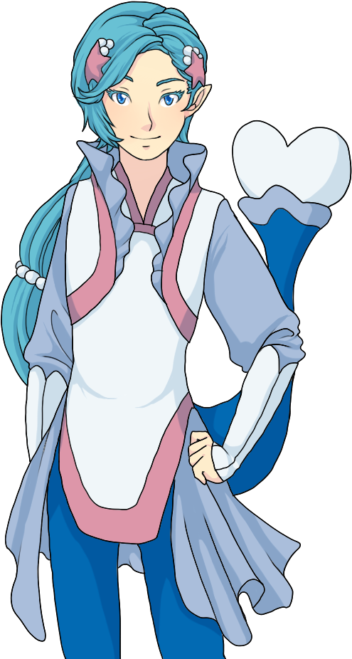 Decided To Try And Do A Gijinka Art For My Hopefully - Primarina Azura (568x972), Png Download