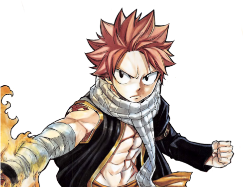 Fairy Tail, Natsu Dragneel, And Son Of Igneel Image - Fairy Tail 52 (500x447), Png Download