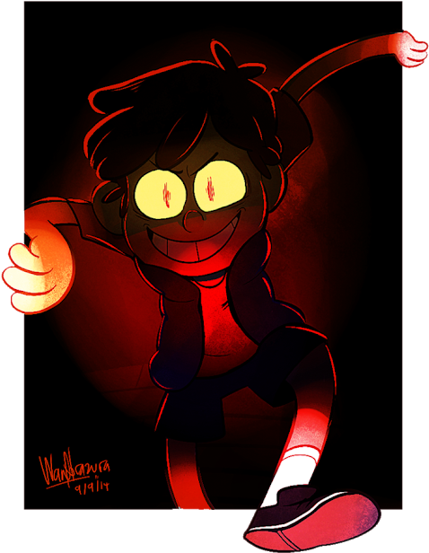 Photo - Dark Gravity Falls Fanart (530x688), Png Download