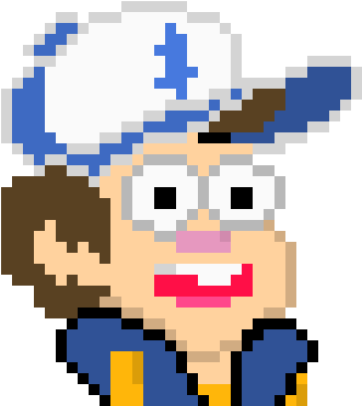 Dipper Pines - Pixel Heart (380x510), Png Download
