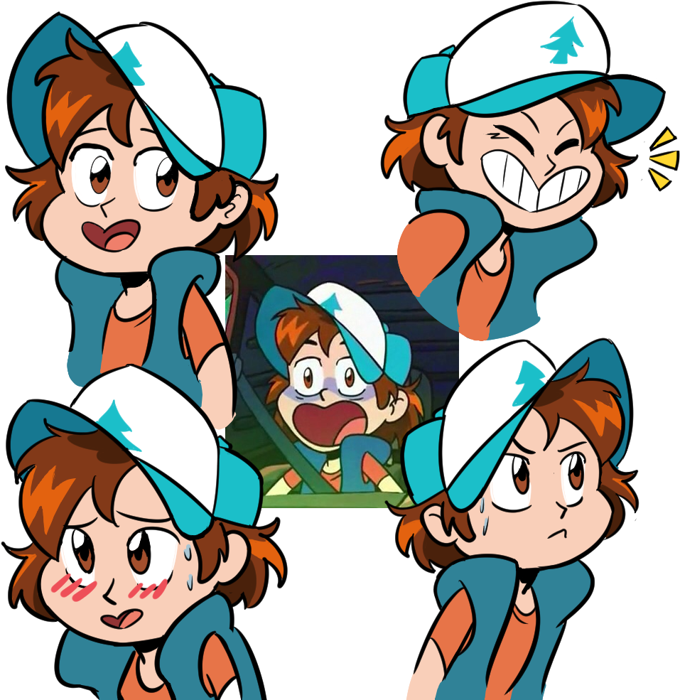 Dipper Pines Mabel Pines Social Group Cartoon Male - Gravity Falls Dipper Anime (1000x1000), Png Download