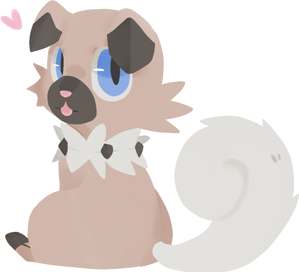 Cute Rockruff (1200x1000), Png Download
