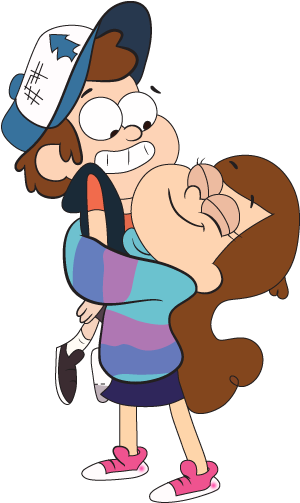 Gravity Falls, Dipper Pines, And Mabel Pines Image - Gravity Falls Mabel Y Dipper Png (310x502), Png Download