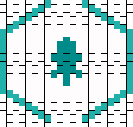 Dipper Pines Gravity Falls Mask Bead Pattern - Kandi Mask Patterns (442x420), Png Download